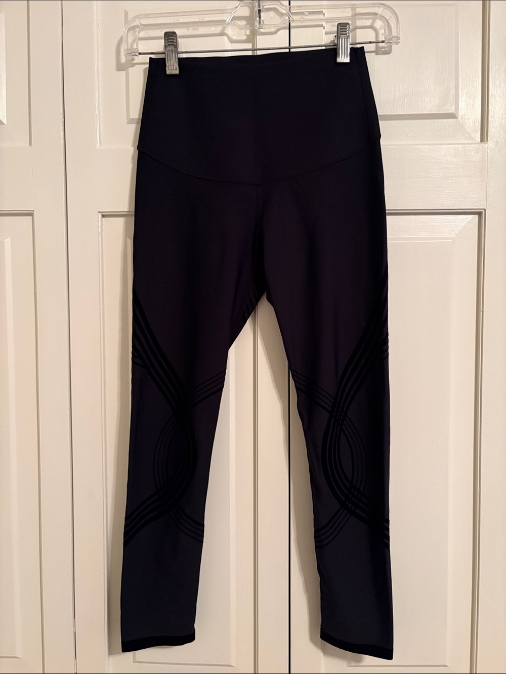 Fanka High-Rise Black Leggings with Sculpting Panels